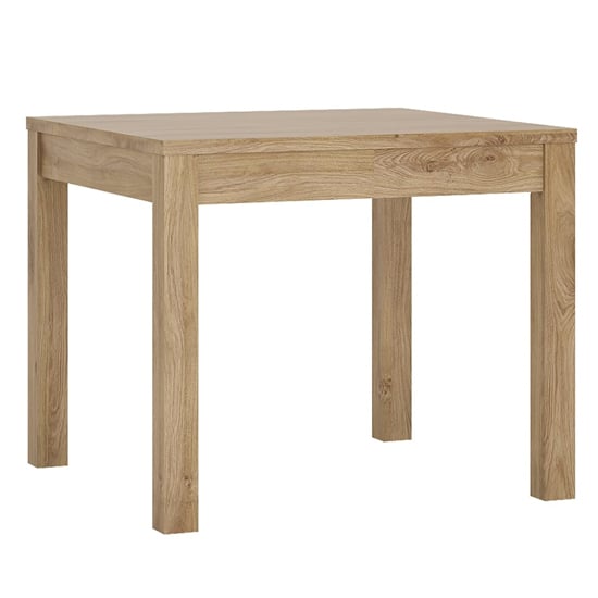 Sholka Wooden Extending Dining Table In Oak